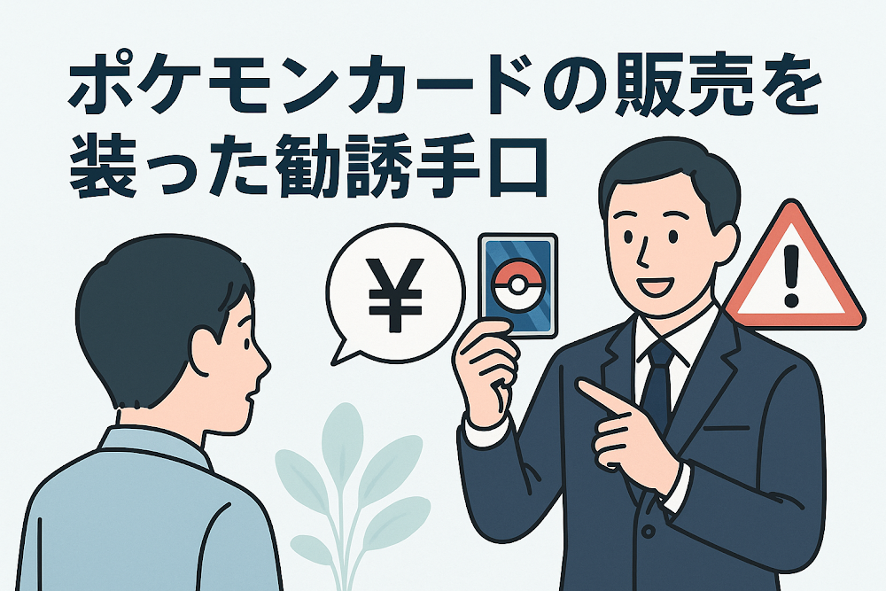 ポケモンカードの販売を装った勧誘手口