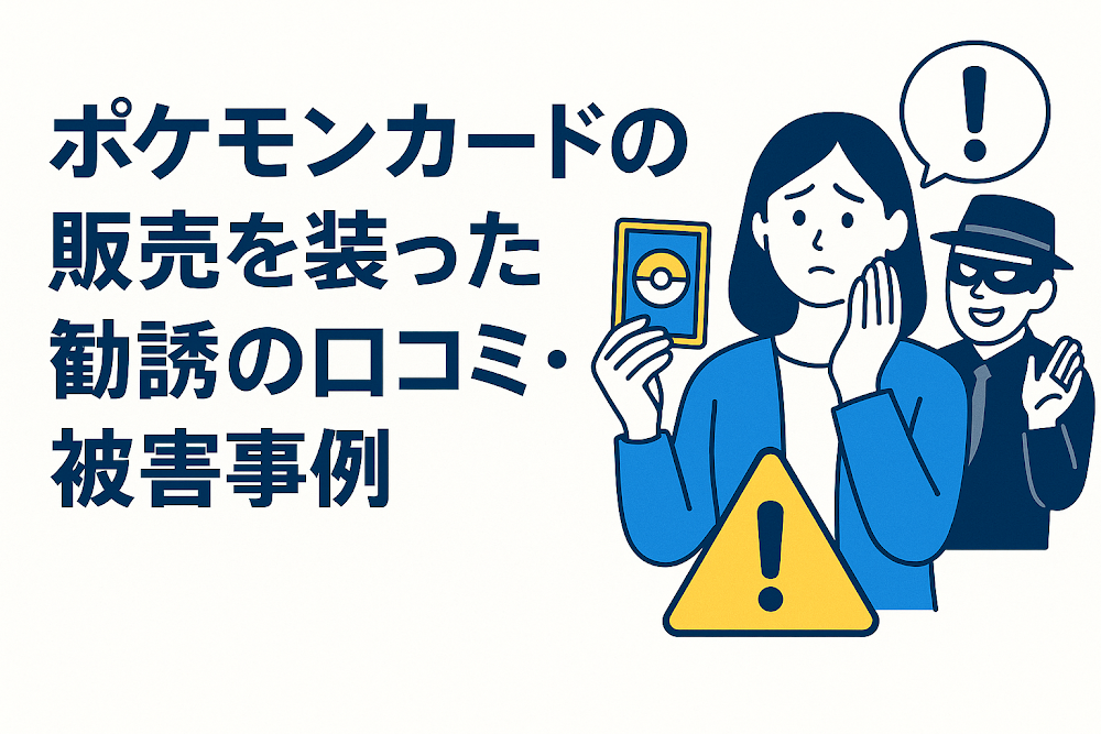 ポケモンカードの販売を装った勧誘の口コミ・被害事例