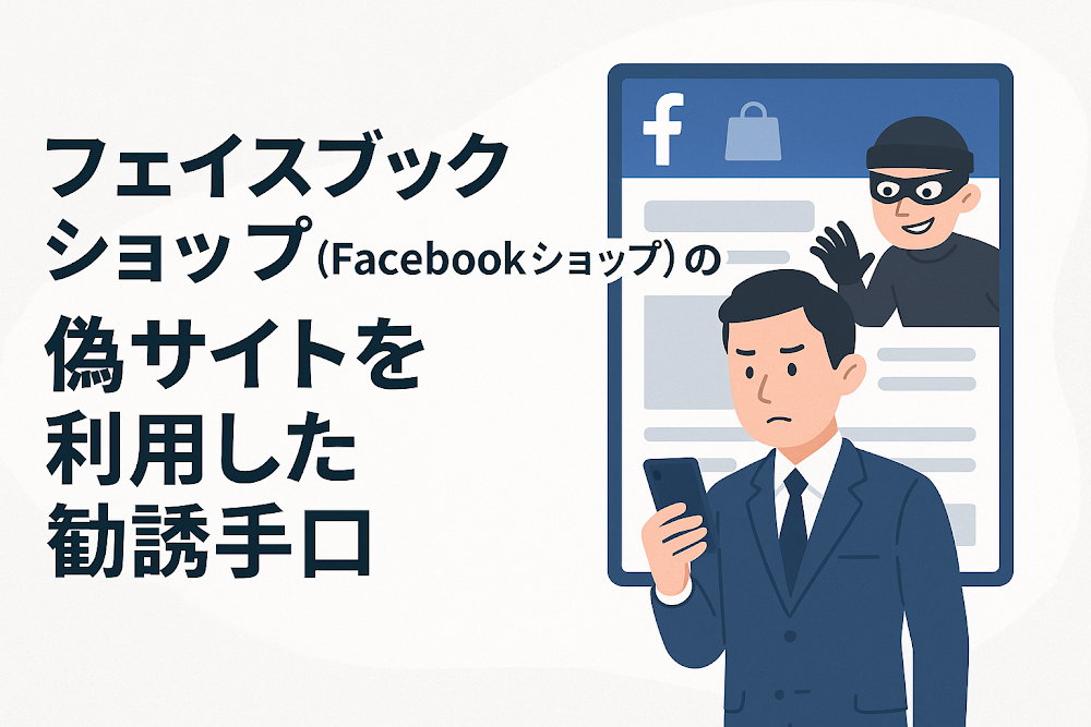 フェイスブックショップ(Facebookショップ)の偽サイトを利用した勧誘手口