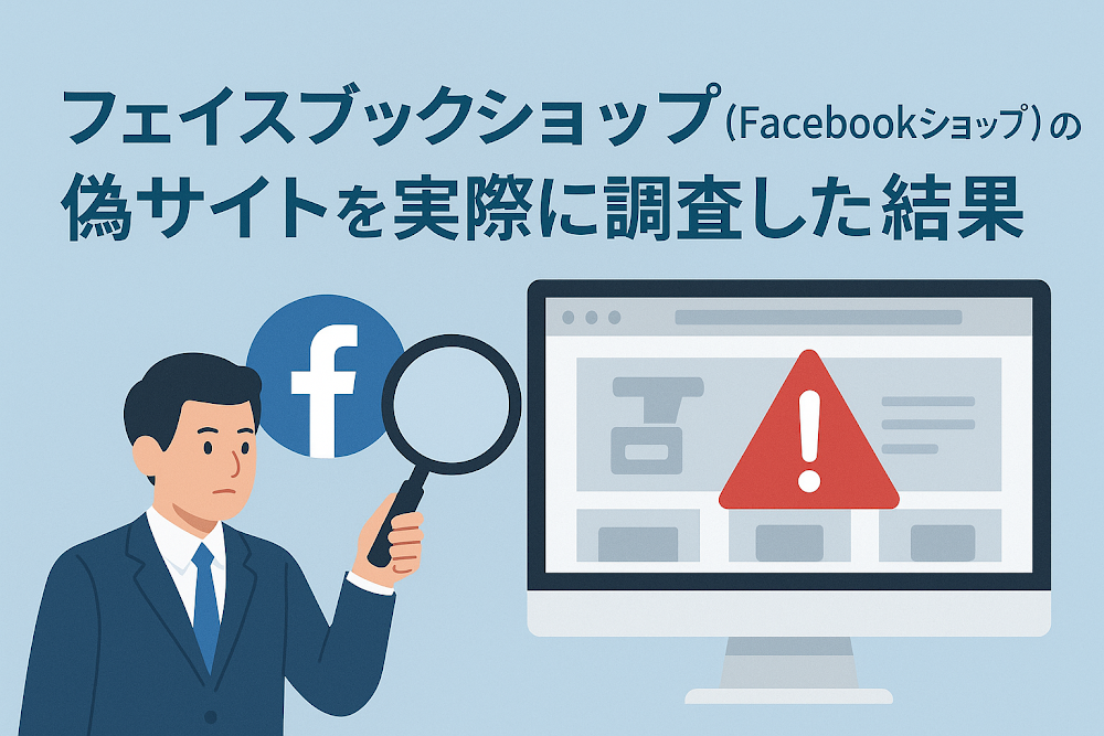 フェイスブックショップ(Facebookショップ)の偽サイトを実際に調査した結果