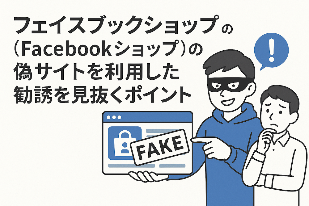 フェイスブックショップ(Facebookショップ)の偽サイトを利用した勧誘を見抜くポイント