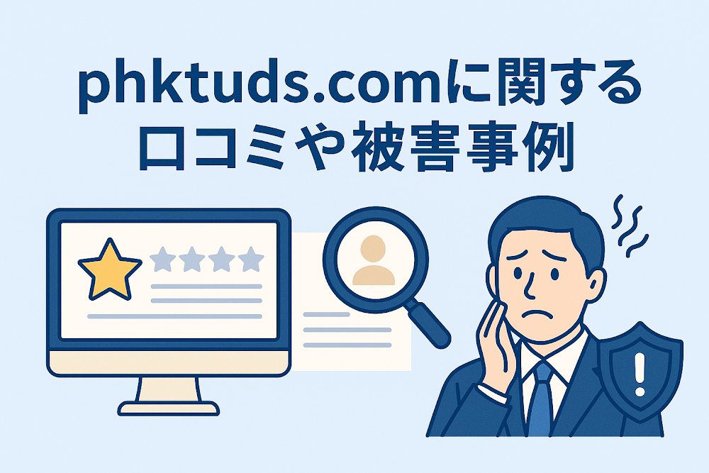 phktuds.comに関する口コミや被害事例