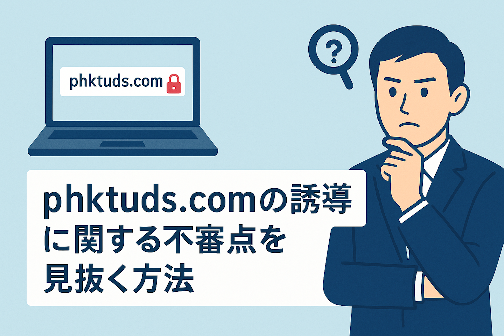 phktuds.comへの誘導に関する不審点を見抜く方法