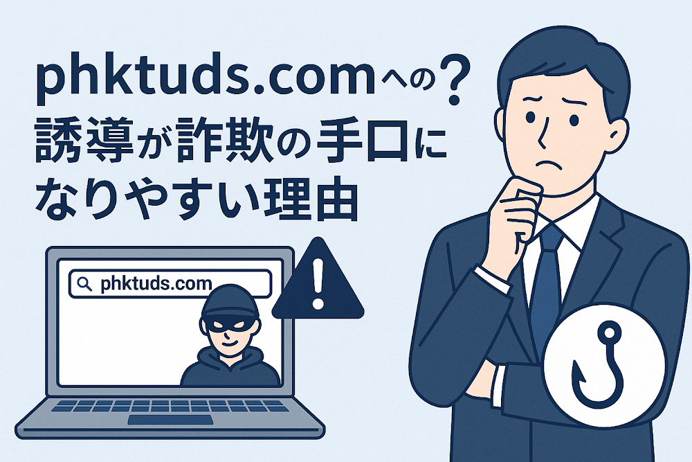 phktuds.comへの誘導が詐欺の手口になりやすい理由