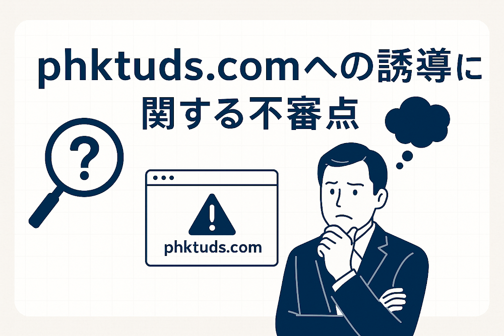 phktuds.comへの誘導に関する不審点