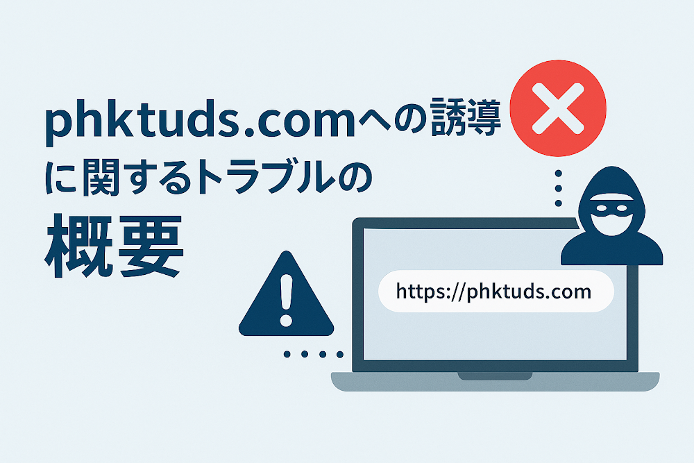 phktuds.comへの誘導に関するトラブルの概要