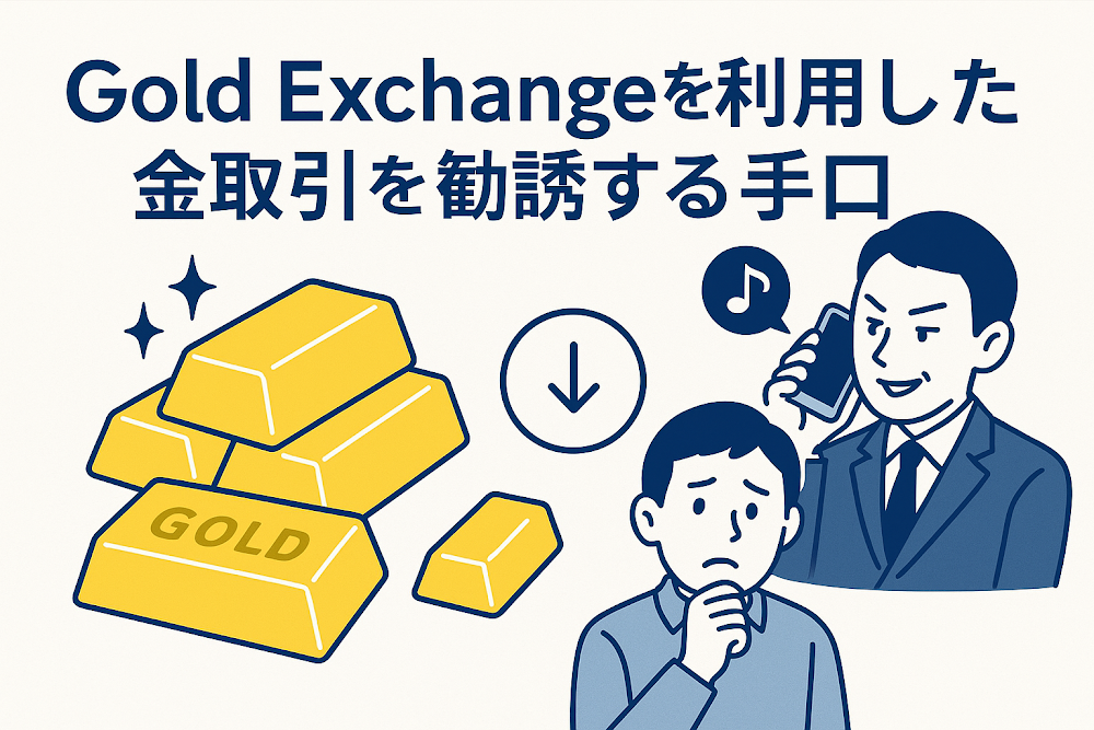 Gold Exchangeを利用した金取引を勧誘する手口