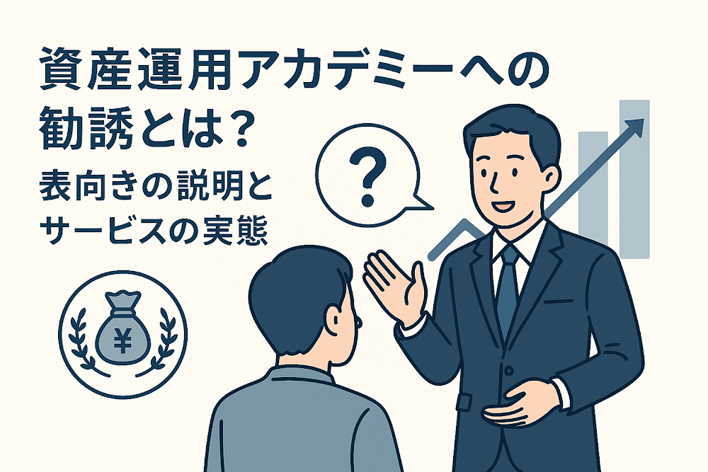 資産運用アカデミーへの勧誘とは?表向きの説明とサービスの実態