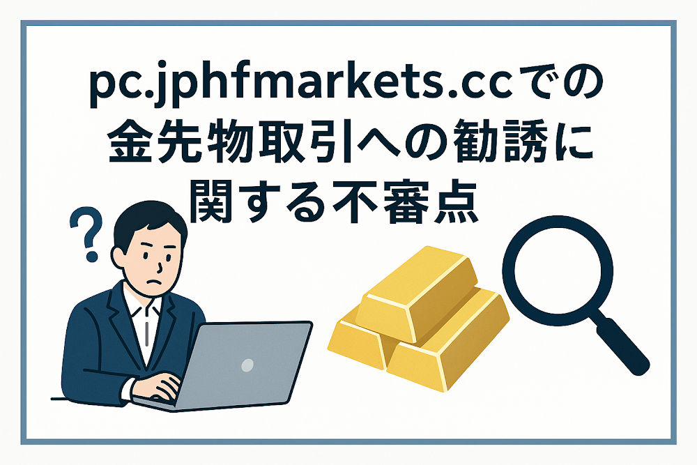 pc.jphfmarkets.ccでの金先物取引への勧誘に関する不審点