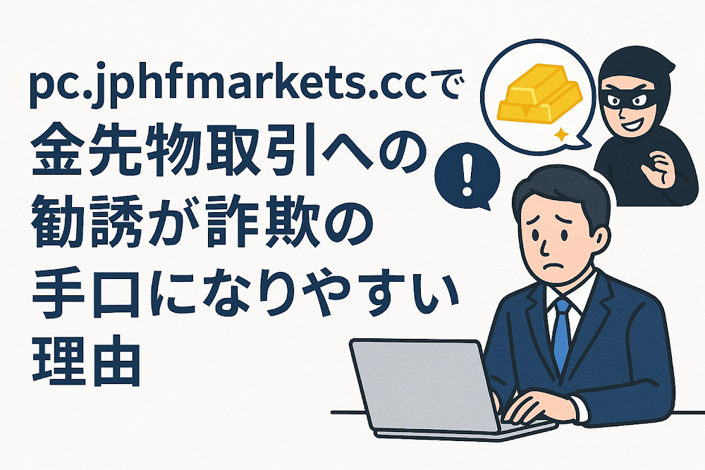 pc.jphfmarkets.ccでの金先物取引への勧誘が詐欺の手口になりやすい理由