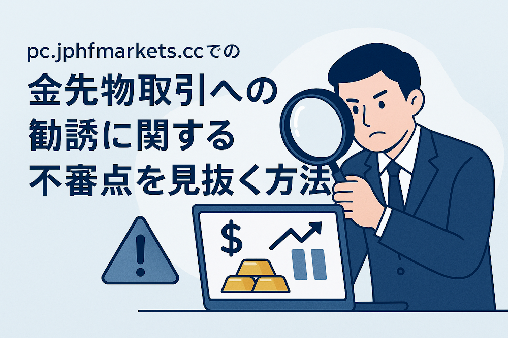 pc.jphfmarkets.ccでの金先物取引への勧誘に関する不審点を見抜く方法