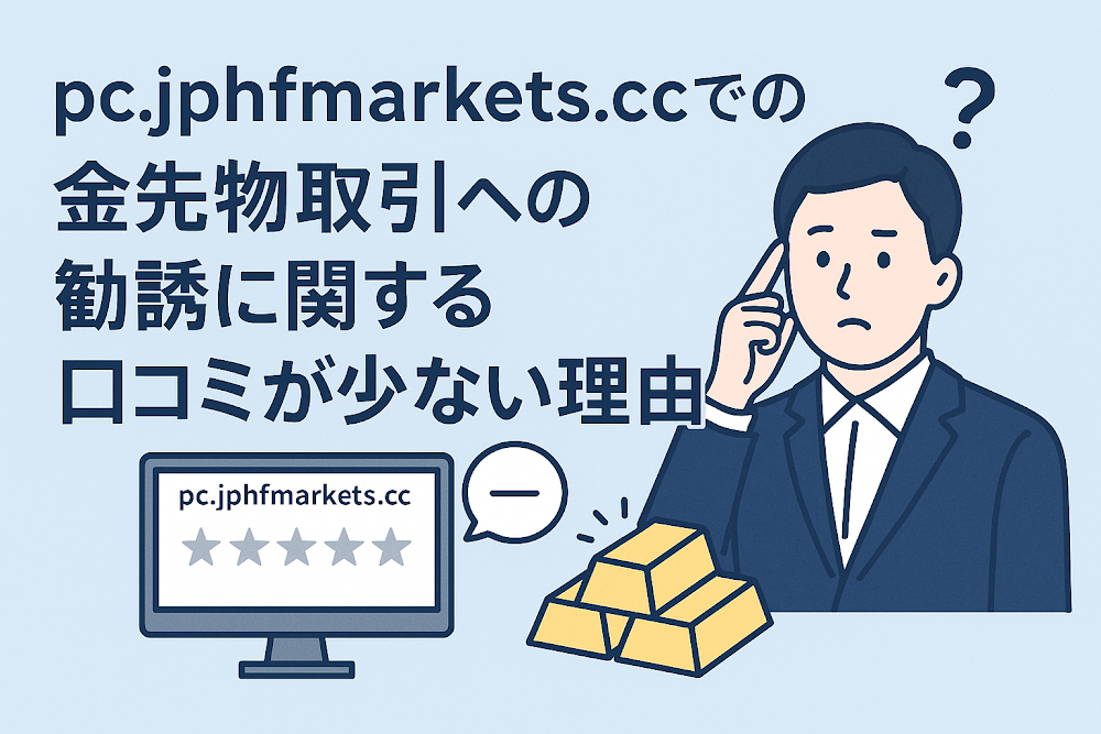 pc.jphfmarkets.ccでの金先物取引への勧誘に関する口コミが少ない理由