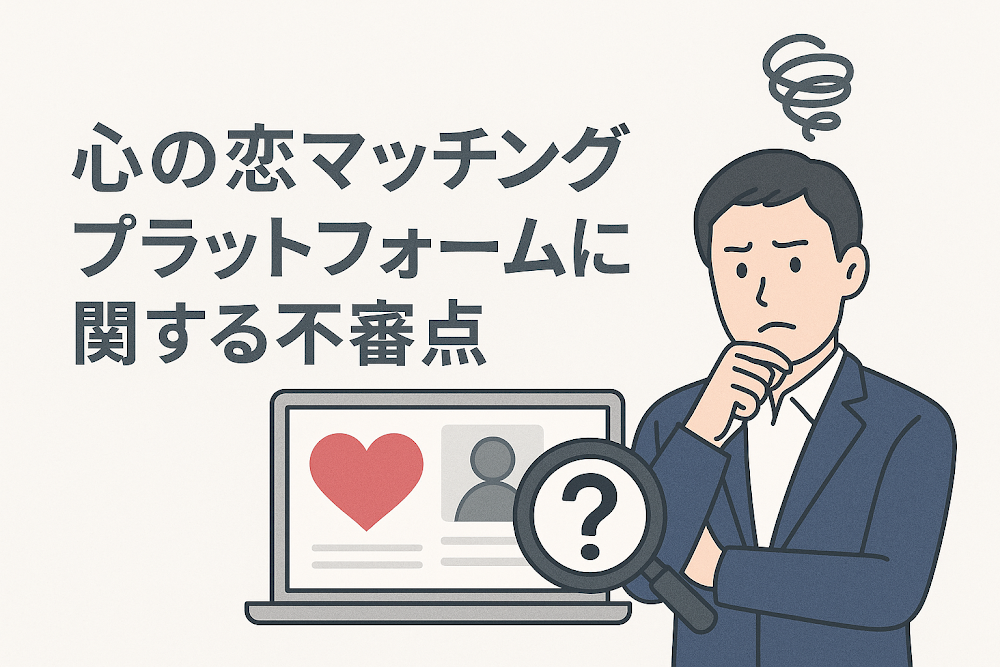 心の恋マッチングプラットフォームに関する不審点