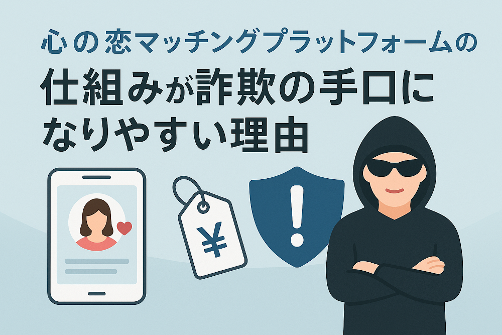 心の恋マッチングプラットフォームの仕組みが詐欺の手口になりやすい理由