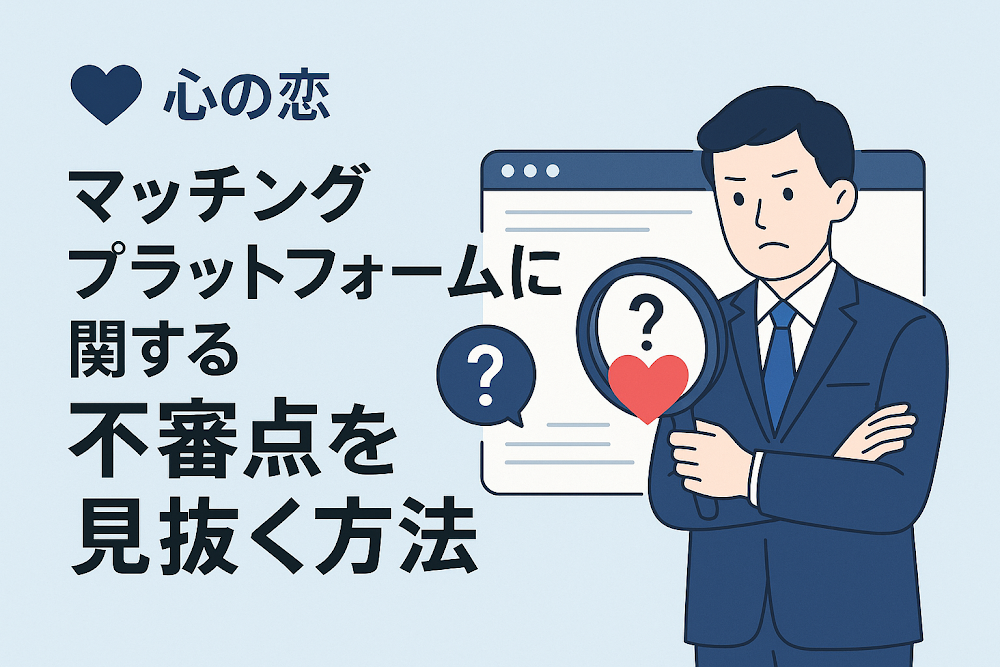 心の恋マッチングプラットフォームに関する不審点を見抜く方法