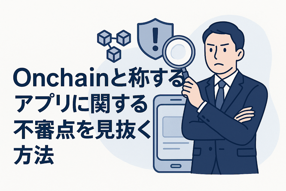 Onchainと称するアプリに関する不審点を見抜く方法