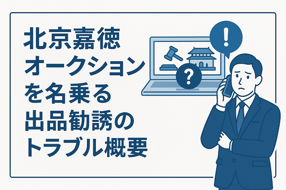 北京嘉徳オークションを名乗る出品勧誘のトラブル概要