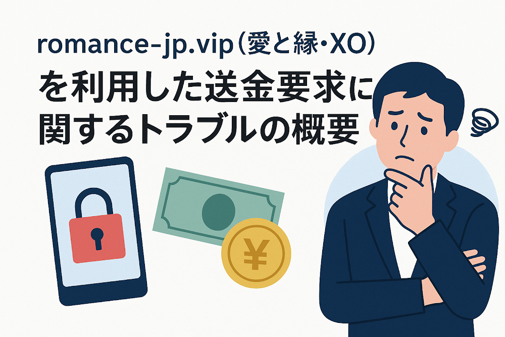 romance-jp.vip(愛と縁・XO)を利用した送金要求に関するトラブルの概要