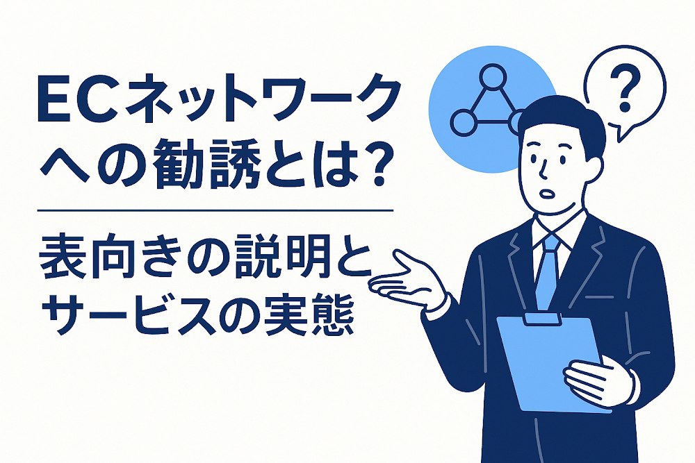 ECネットワークへの勧誘とは？表向きの説明とサービスの実態