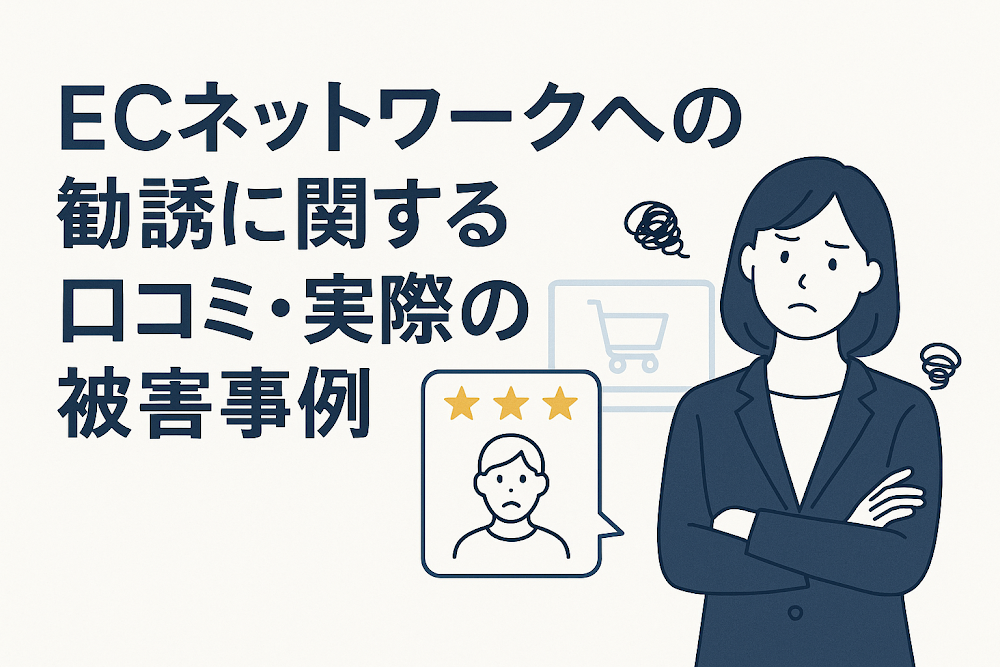 ECネットワークへの勧誘に関する口コミ・実際の被害事例