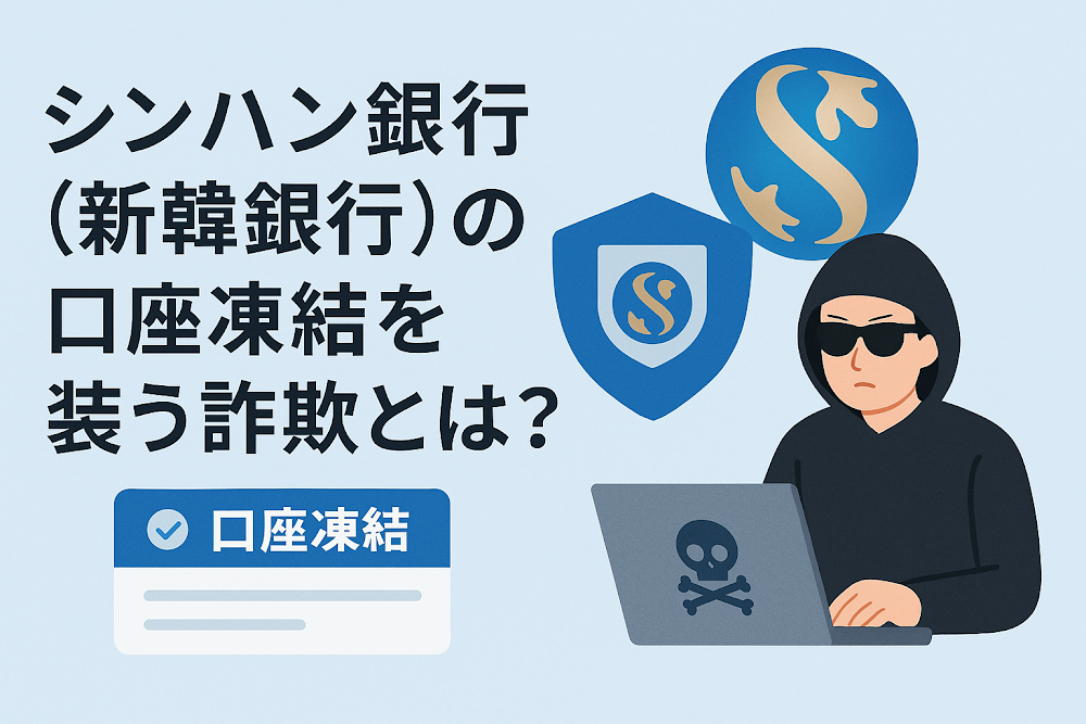 シンハン銀行(新韓銀行)の口座凍結を装う詐欺とは?