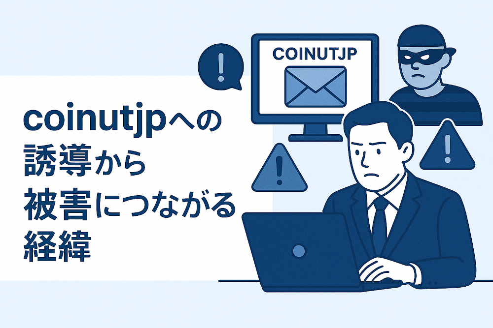 coinutjpへの誘導から被害につながる経緯
