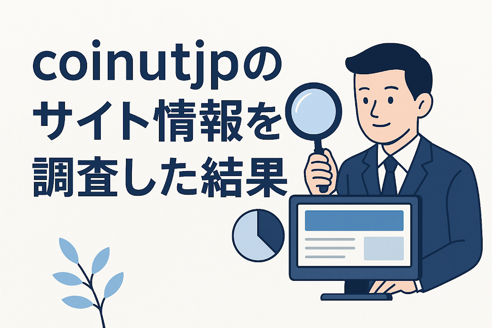 coinutjpのサイト情報を調査した結果