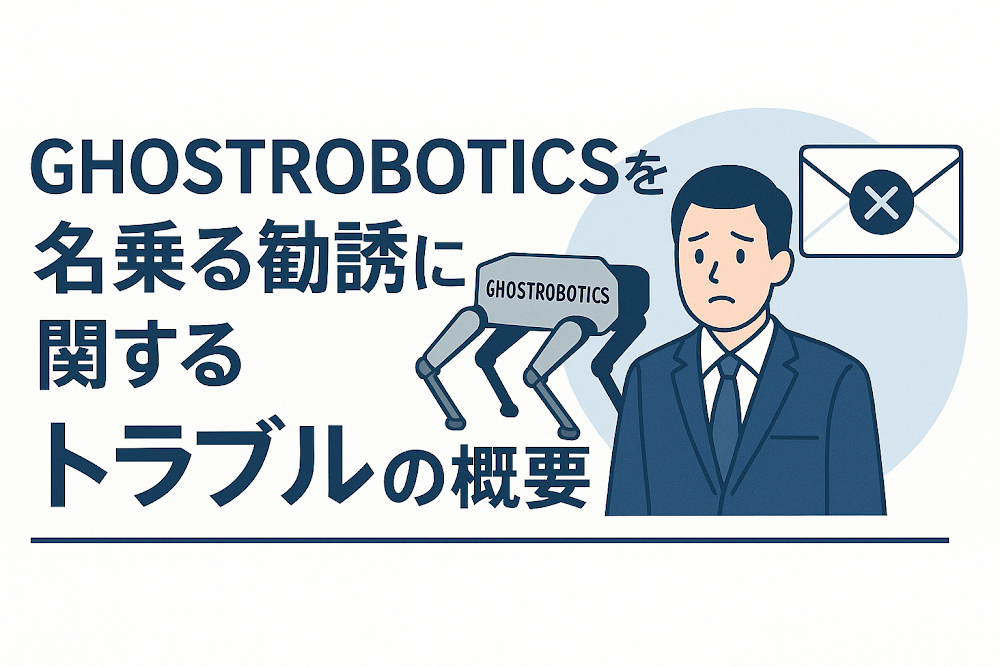 GHOSTROBOTICSを名乗る勧誘に関するトラブルの概要