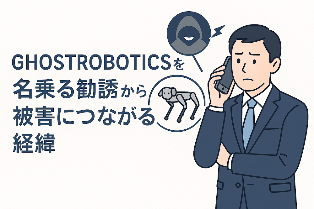 GHOSTROBOTICSを名乗る勧誘から被害につながる経緯
