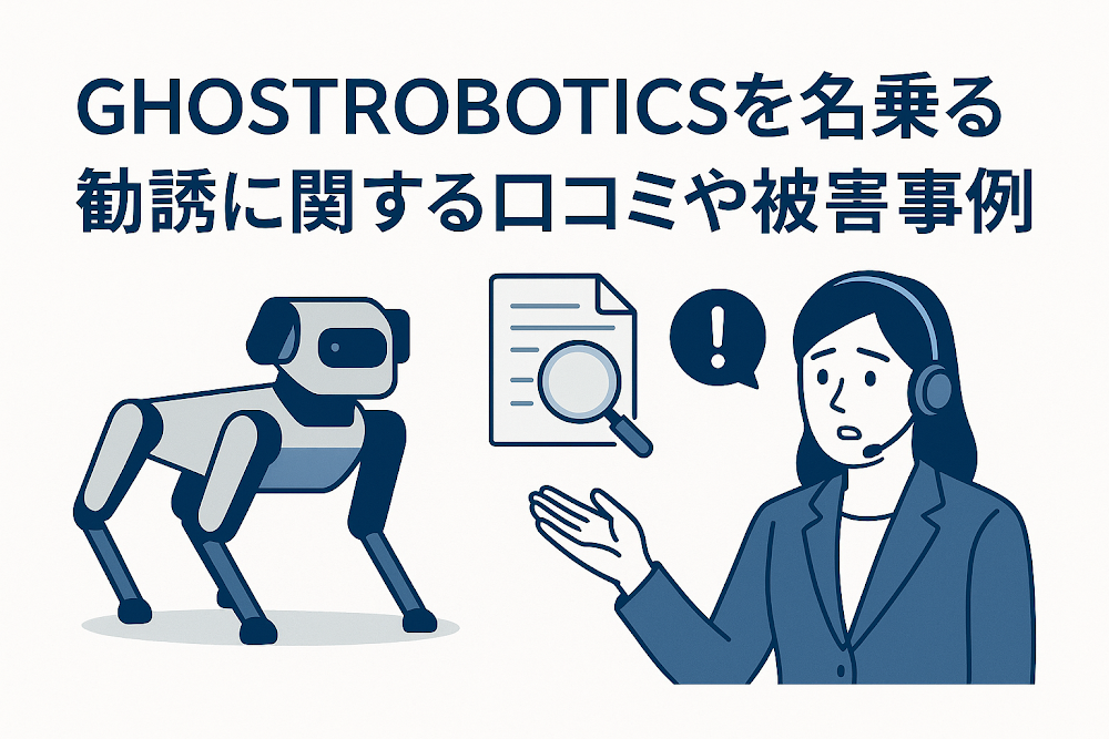 GHOSTROBOTICSを名乗る勧誘に関する口コミや被害事例