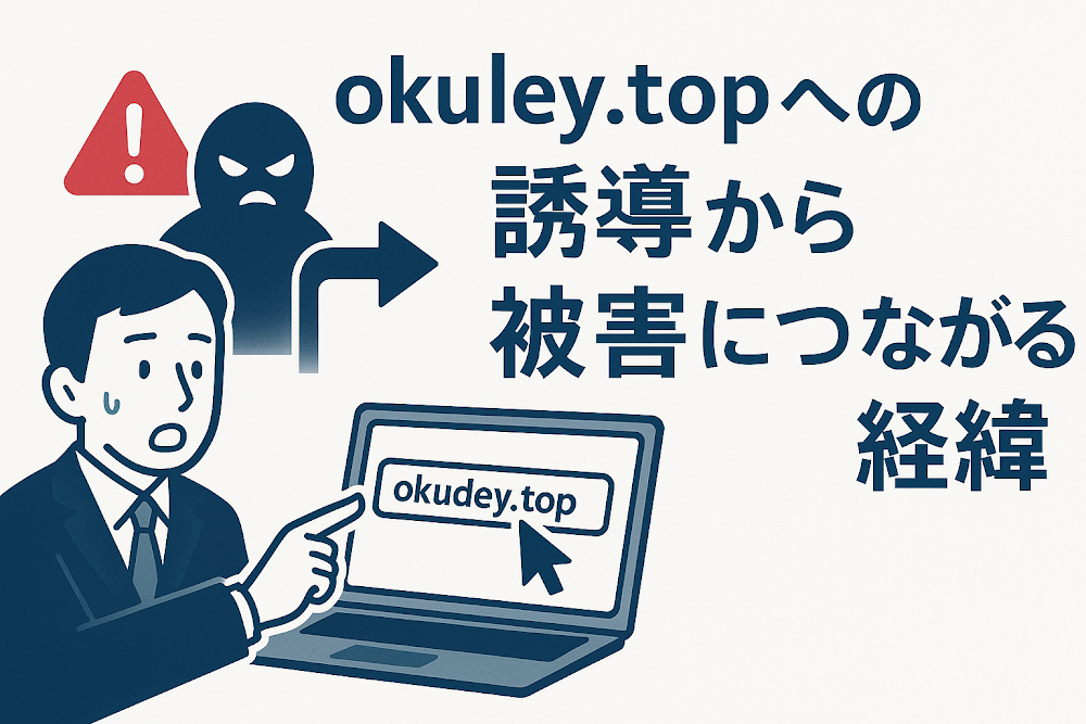 okudey.topへの誘導から被害につながる経緯