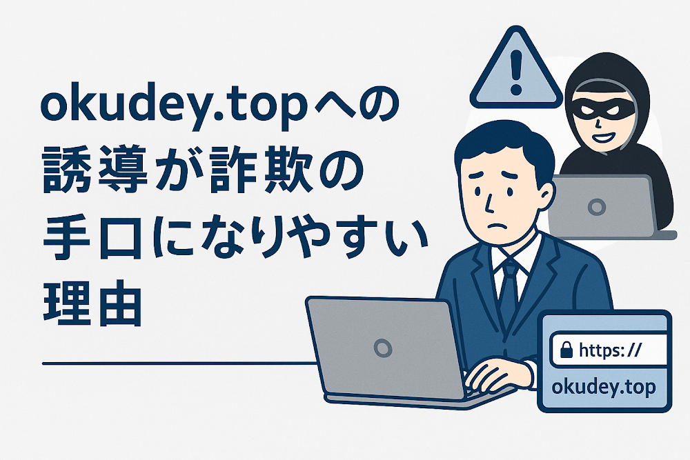 okudey.topへの誘導が詐欺の手口になりやすい理由