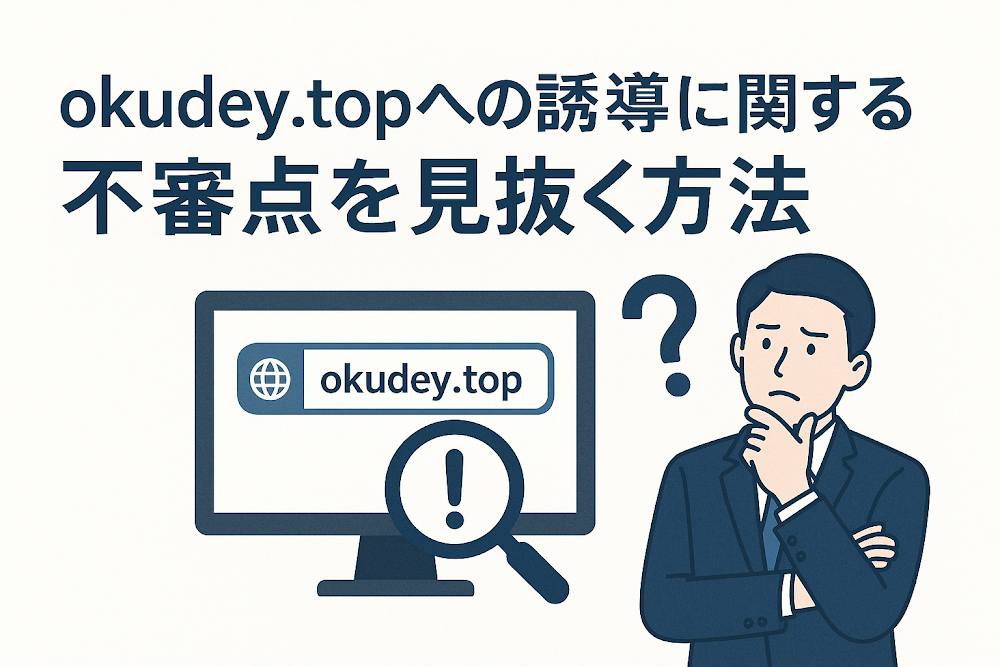 okudey.topへの誘導に関する不審点を見抜く方法