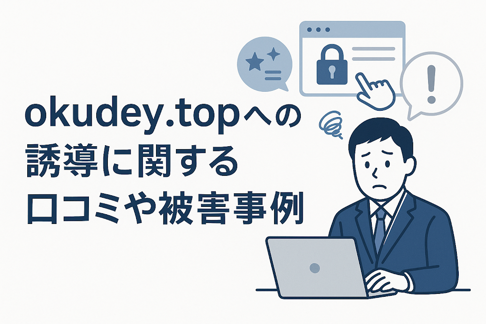 okudey.topへの誘導に関する口コミや被害事例