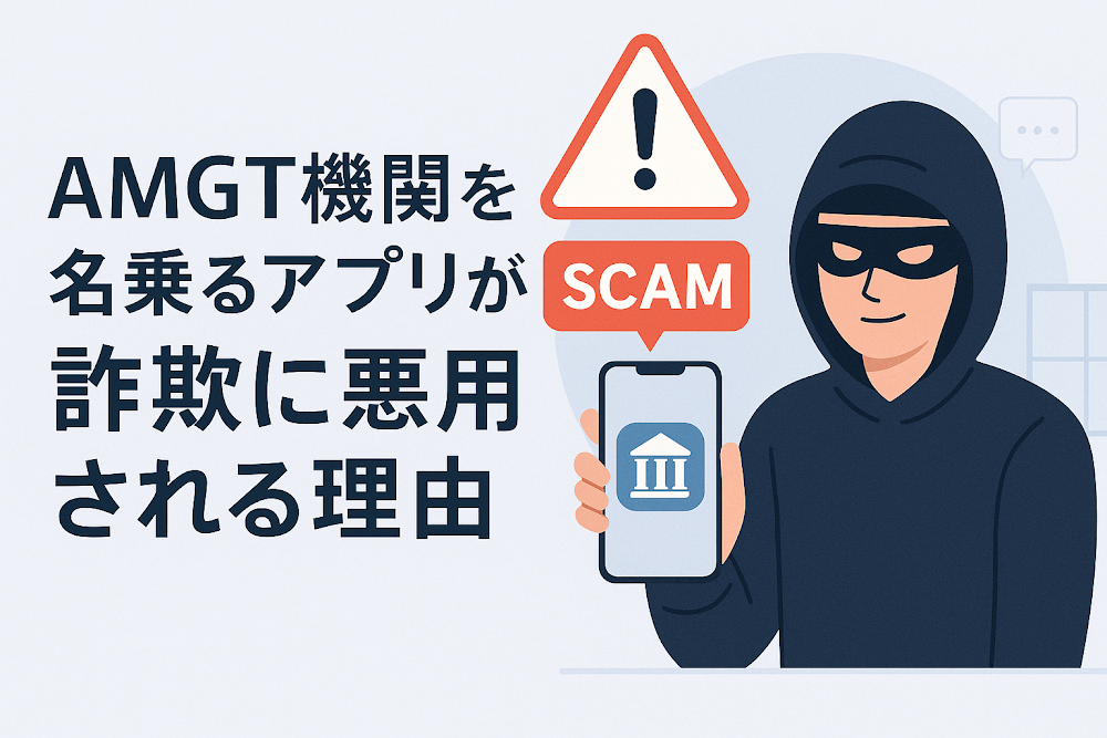AMGT機関を名乗るアプリが詐欺に悪用される理由