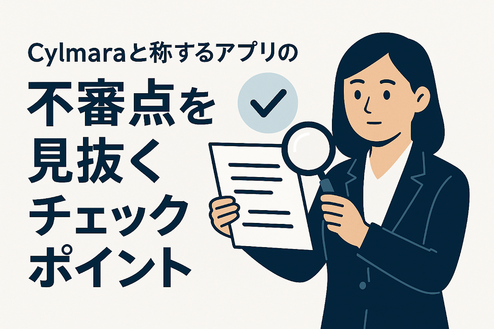 Cylmaraと称するアプリの不審点を見抜くチェックポイント