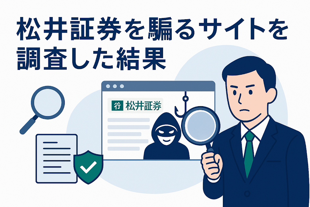 松井証券を騙るサイトを調査した結果