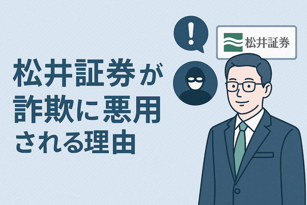 松井証券が詐欺に悪用される理由