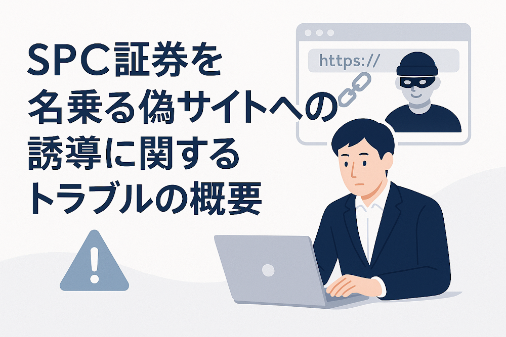SPC証券を名乗る偽サイトへの誘導に関するトラブルの概要