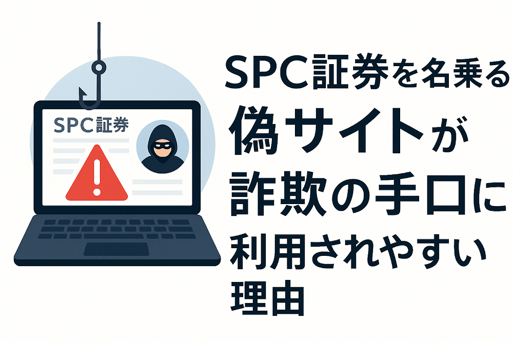 SPC証券を名乗る偽サイトが詐欺の手口に利用されやすい理由