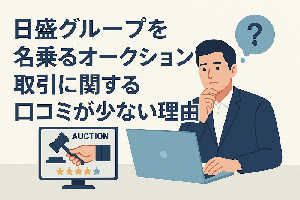 日盛グループを名乗るオークション取引に関する口コミが少ない理由