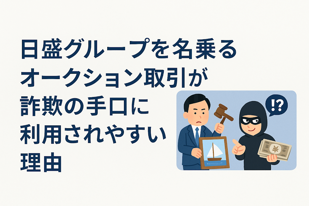 日盛グループを名乗るオークション取引が詐欺の手口に利用されやすい理由