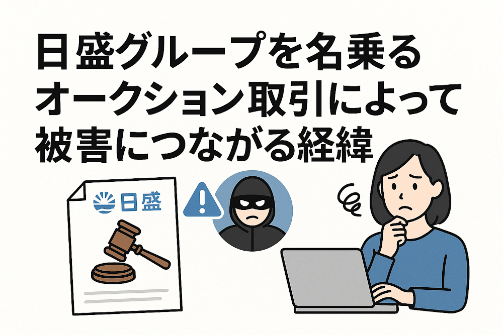 日盛グループを名乗るオークション取引によって被害につながる経緯