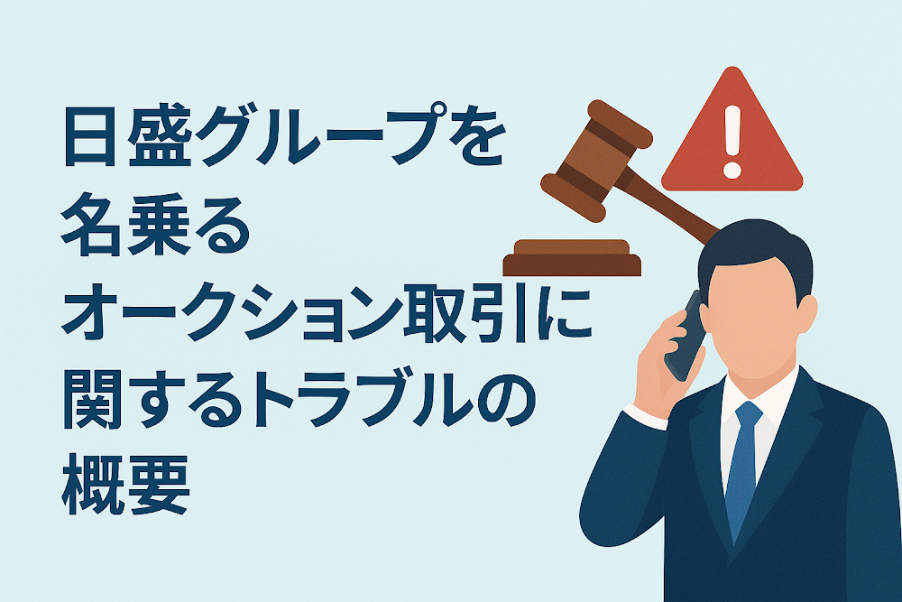 日盛グループを名乗るオークション取引に関するトラブルの概要
