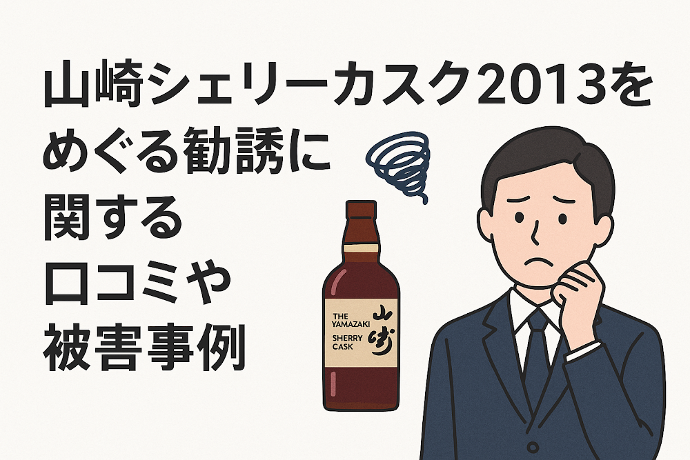 山崎シェリーカスク2013をめぐる勧誘に関する口コミや被害事例
