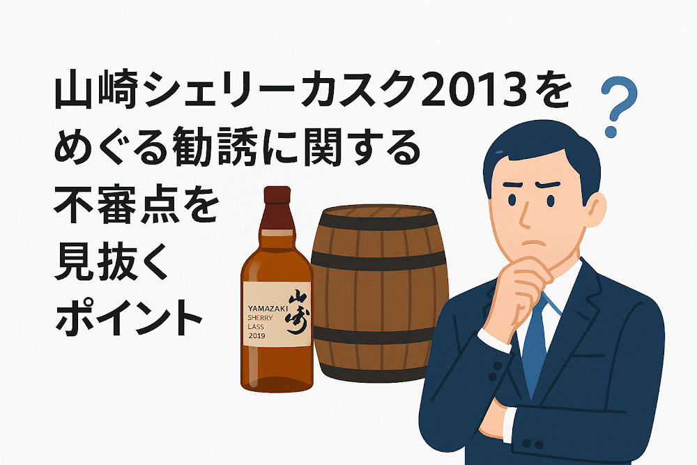 山崎シェリーカスク2013をめぐる勧誘に関する不審点を見抜くポイント