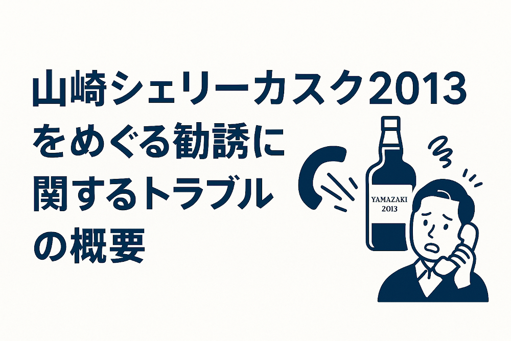 山崎シェリーカスク2013をめぐる勧誘に関するトラブルの概要