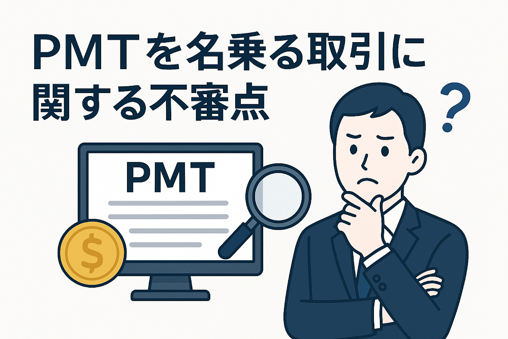 PMTを名乗る取引に関する不審点
