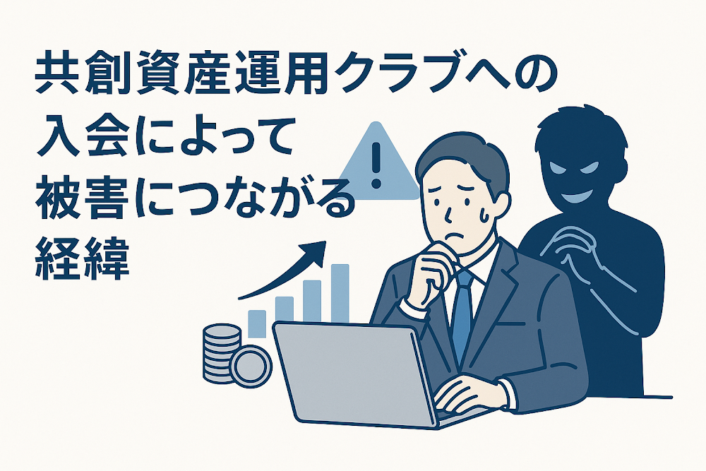 共創資産運用クラブへの入会によって被害につながる経緯
