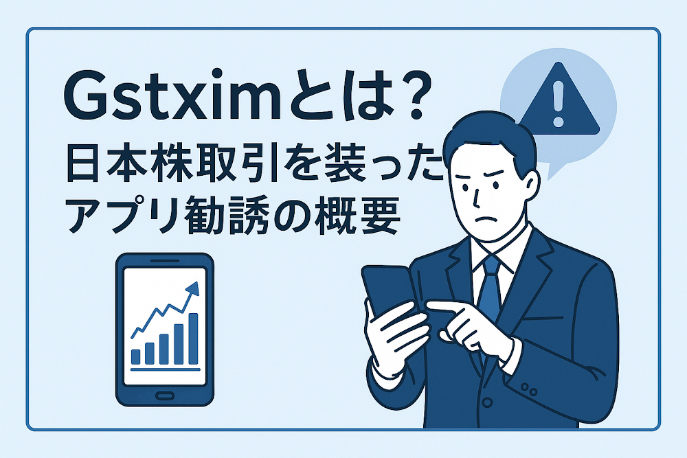Gstximとは？日本株取引を装ったアプリ勧誘の概要